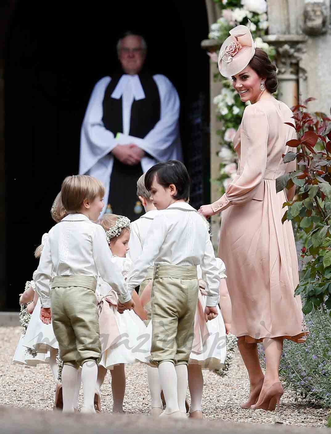 kate middleton llega a la boda de su hermana