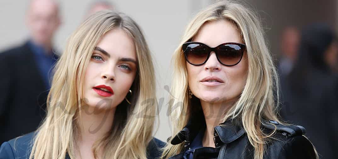 Kate Moss y Cara Delevingne: cara a cara en la London Fashion Week