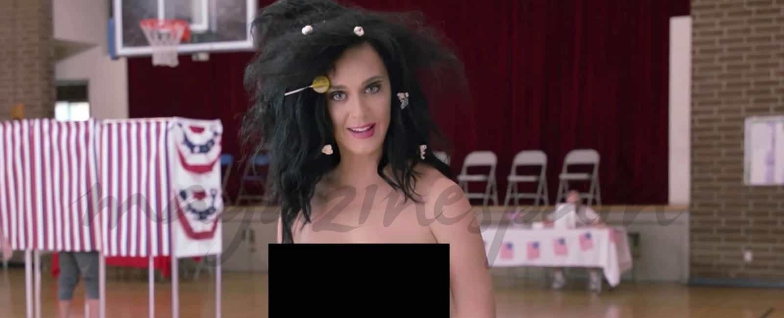 Katy Perry se desnuda para pedir el voto