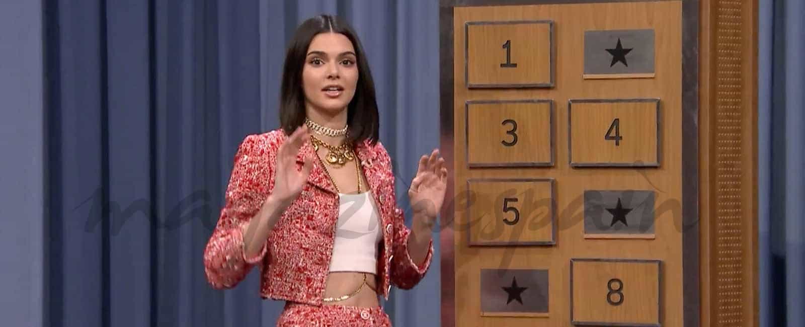 kendall jenner con jimmy fallon