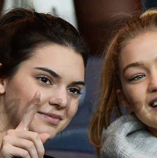 Kendall Jenner y Gigi Hadid revolucionan las gradas del PSG