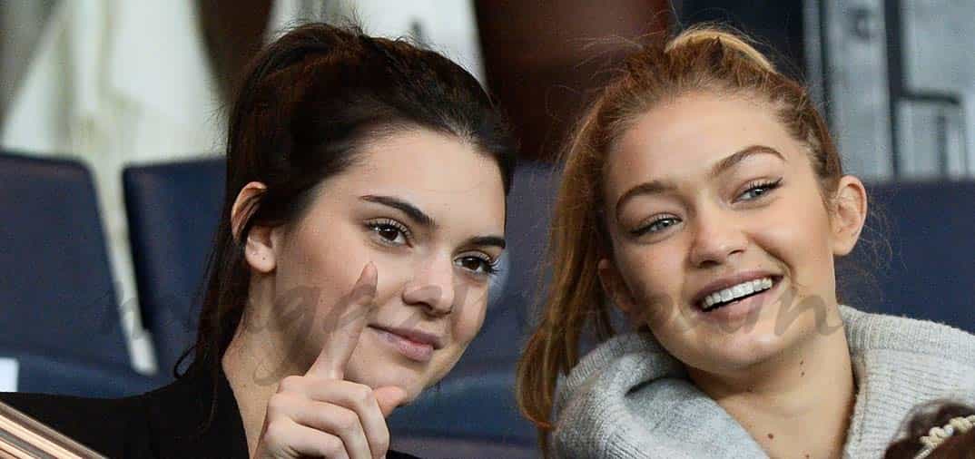 Kendall Jenner y Gigi Hadid revolucionan las gradas del PSG