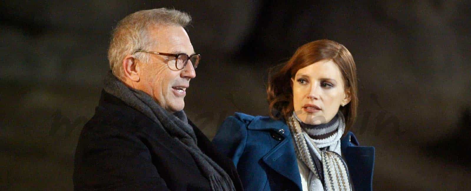 Kevin Costner será el padre de Jessica Chastain