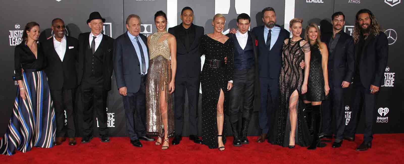 La alfombra roja del estreno mundial de «Liga de la justicia»