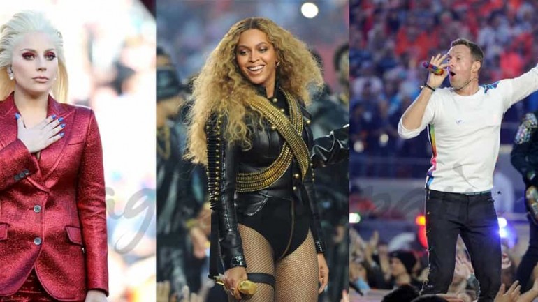 Beyoncé, Lady Gaga y Coldplay, triunfan en la Super Bowl