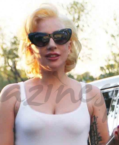 Lady Gaga y su atrevido look a lo Marilyn Monroe