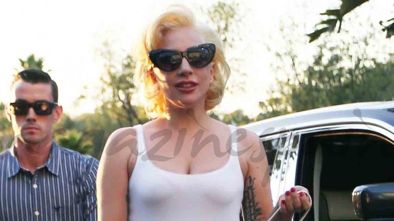 Lady Gaga y su atrevido look a lo Marilyn Monroe