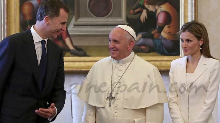 Los reyes Felipe VI y Letizia en el Vaticano