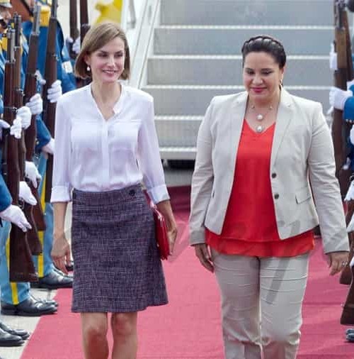 La reina Letizia llega a Honduras