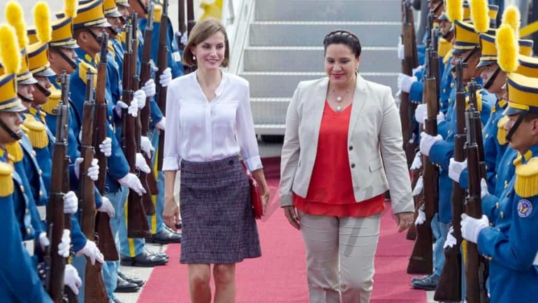 La reina Letizia llega a Honduras