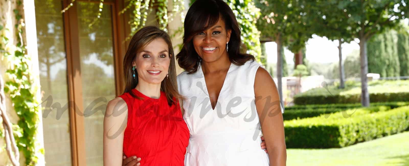 El cariñoso reencuentro de la reina Letizia y Michelle Obama
