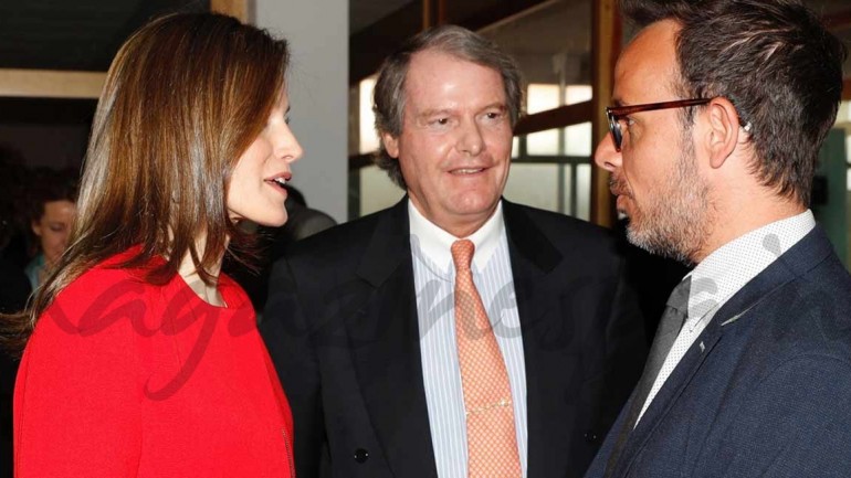El encuentro de la Reina Letizia y Ángel Llácer