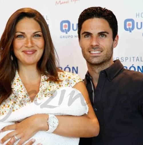 La modelo Lorena Bernal y el futbolista Mikel Arteta, padres de un niño