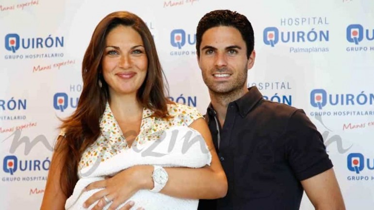 La modelo Lorena Bernal y el futbolista Mikel Arteta, padres de un niño