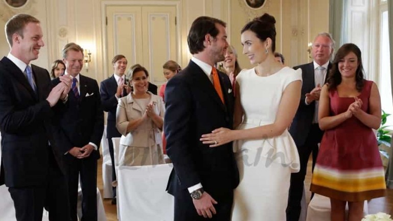 El original coche nupcial de los Principes de Luxemburgo