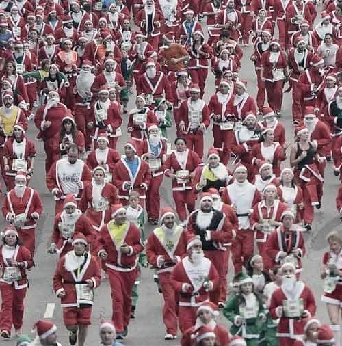 Madrid se llenó de Santa Claus