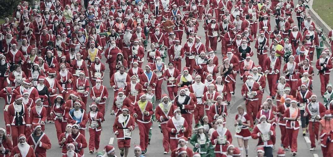 Madrid se llenó de Santa Claus