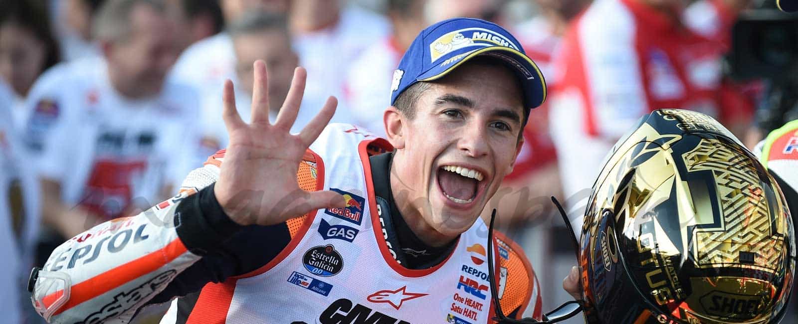 Marc Márquez consigue su quinto título de Campeón del Mundo en el GP de Japón