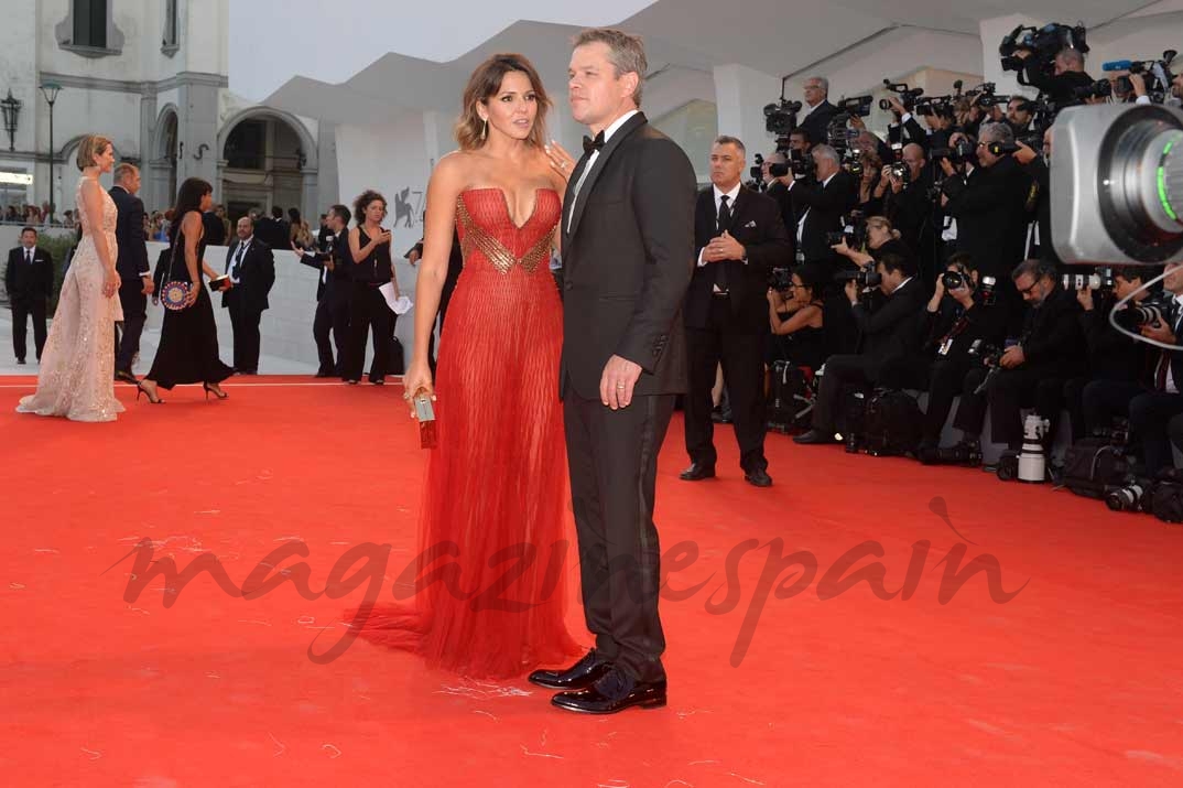 Matt Damon y su mujer, Luciana Barroso - 74º Mostra de Venecia
