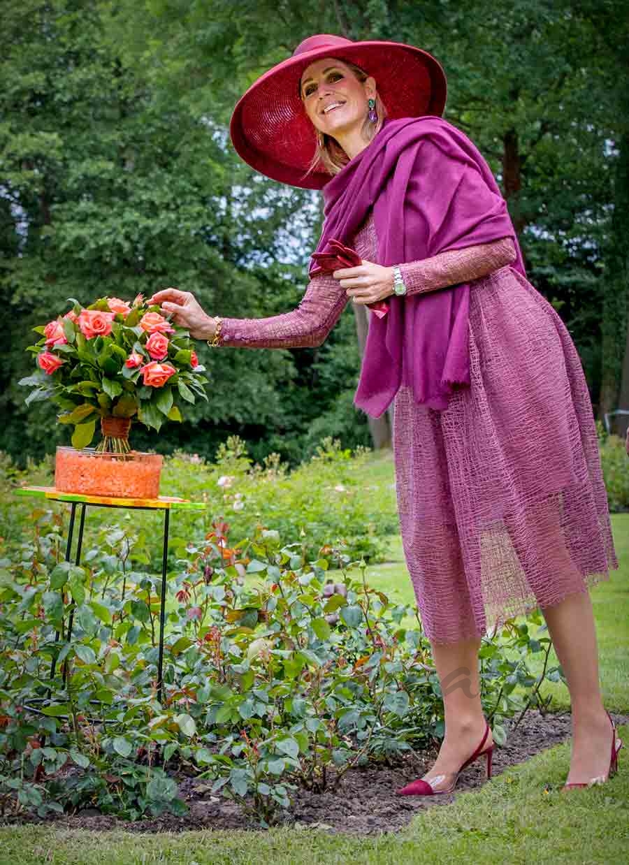 maxima de holanda celebra el dia nacional de las flores