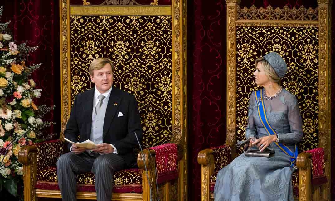 maxima y guillermo de holanda presidente la apertura del parlamento holandes