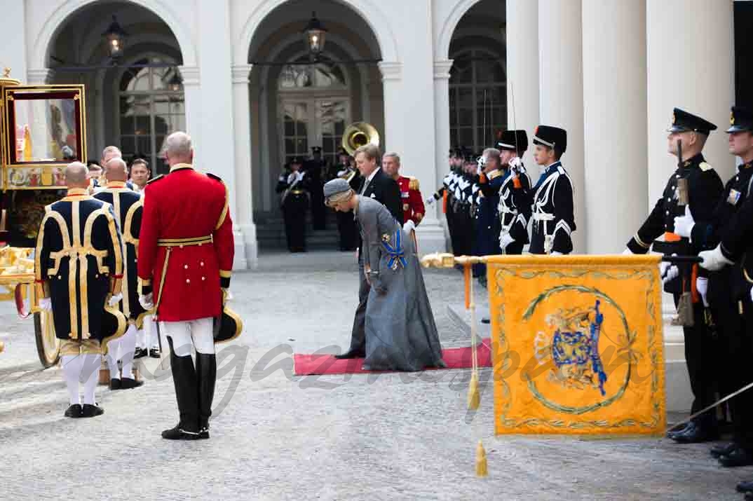 maxima y guillermo de holanda presidente la apertura del parlamento holandes