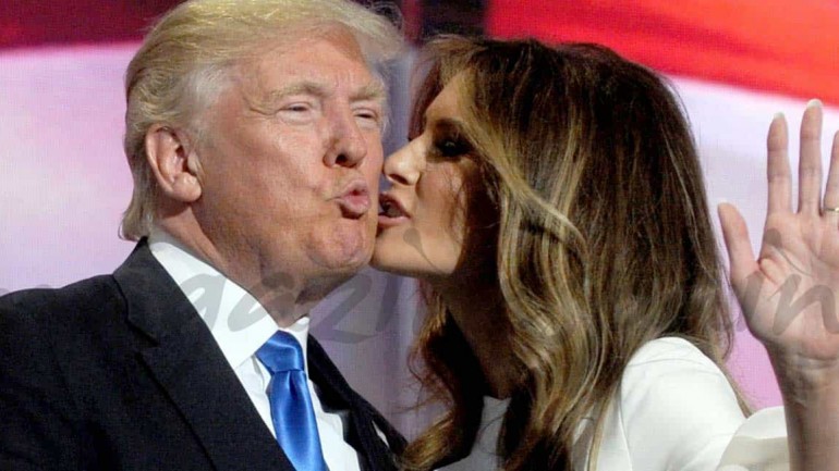 La esposa de Donald Trump, Melania Trump, al desnudo