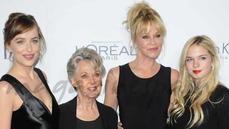 Melanie Griffith presume de familia