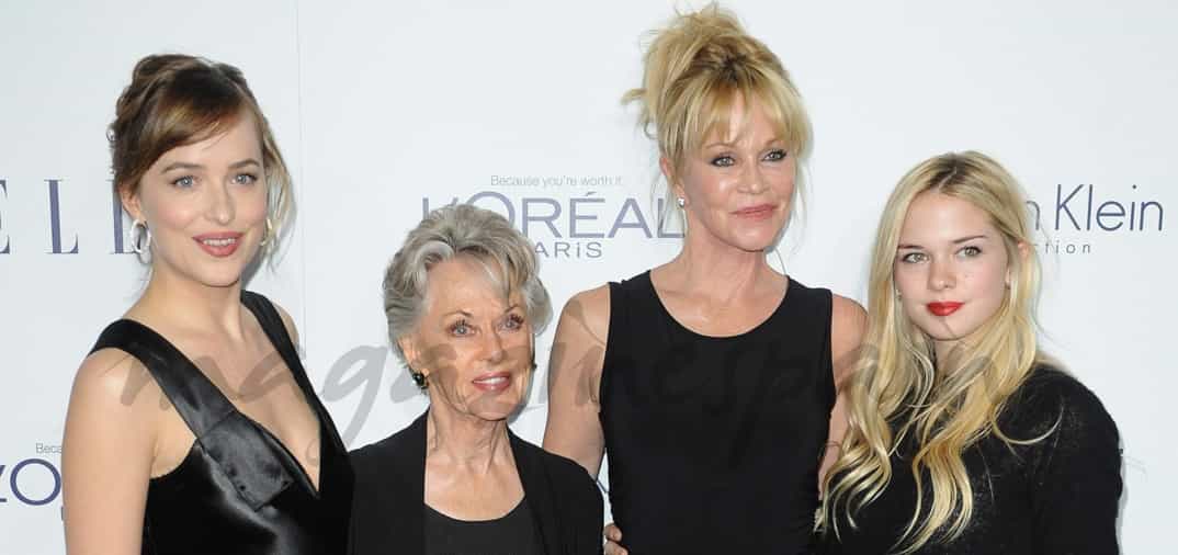 Melanie Griffith presume de familia