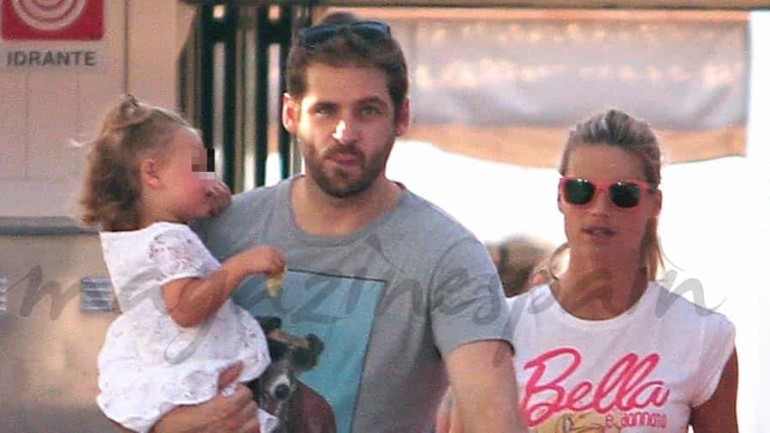 Michelle Hunziker y Tomaso Trussardi, vacaciones en la Toscana