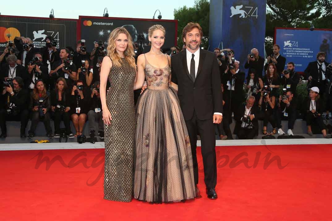 Michelle Pfeiffer, Jennifer Lawrence y Javier Bardem