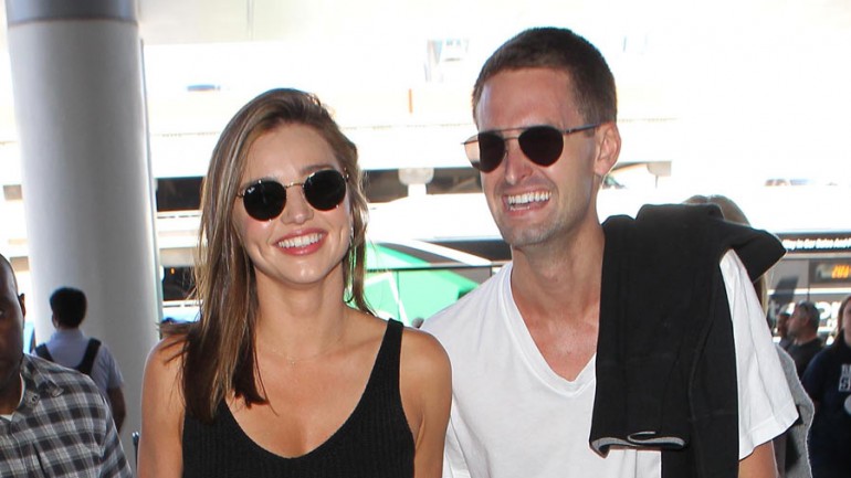 Miranda Kerr y el joven multimillonario Evan Spiegel consolidan su relación