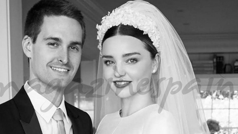 El espectacular vestido de novia de Miranda Kerr