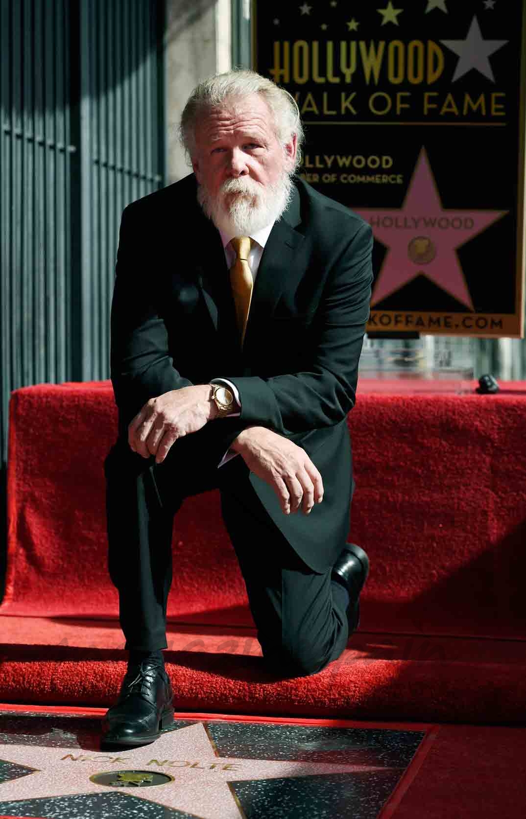 nick nolte ta tiene estrella de la fama