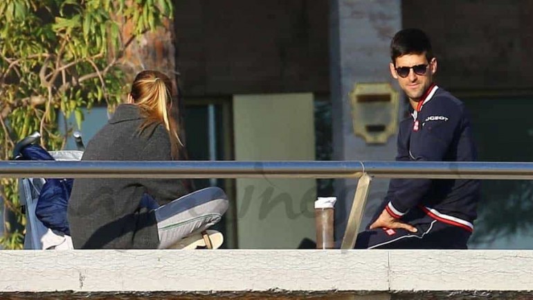 Novak Djokovic y Jelena Ristic, vacaciones de invierno