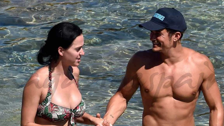 Orlando Bloom y Katy Perry vacaciones vintage
