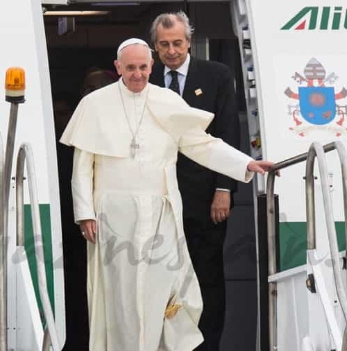 Llegada del Papa Francisco a Brasil