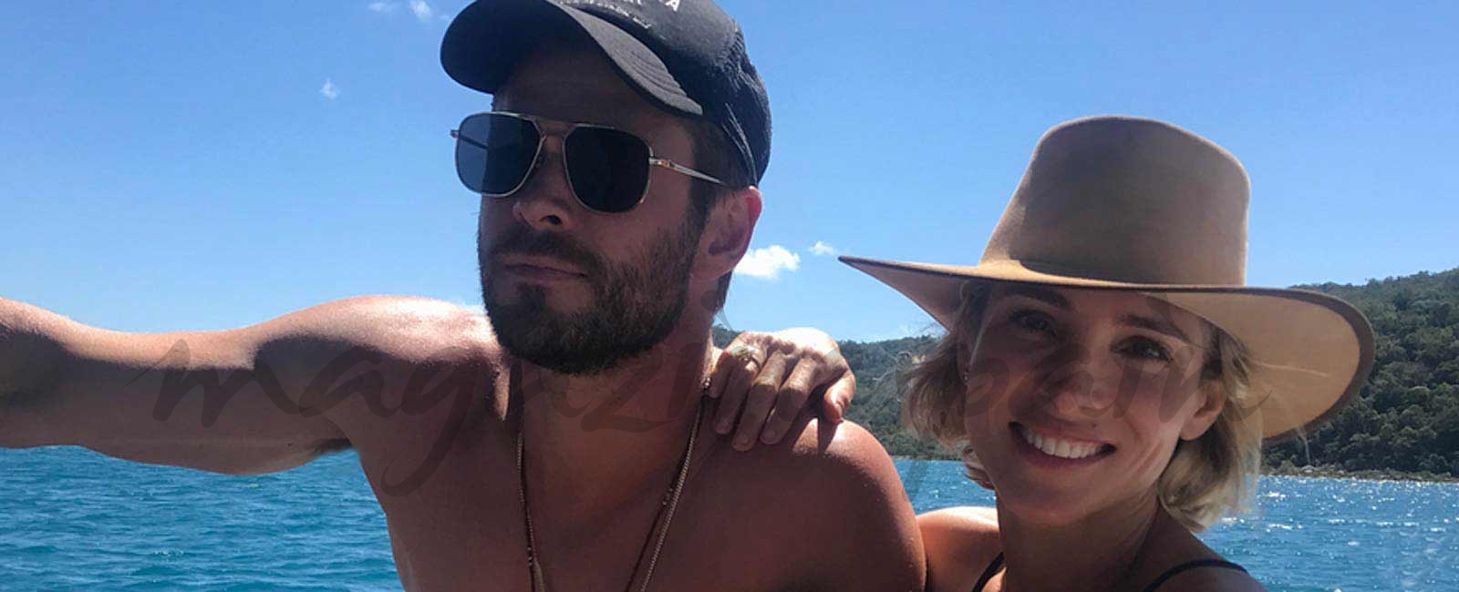 Elsa Pataky y Chris Hemsworth, vacaciones en… ¡la isla de los cerditos!