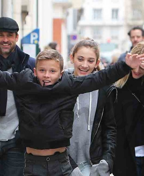 Patrick Dempsey y su familia, vacaciones en París