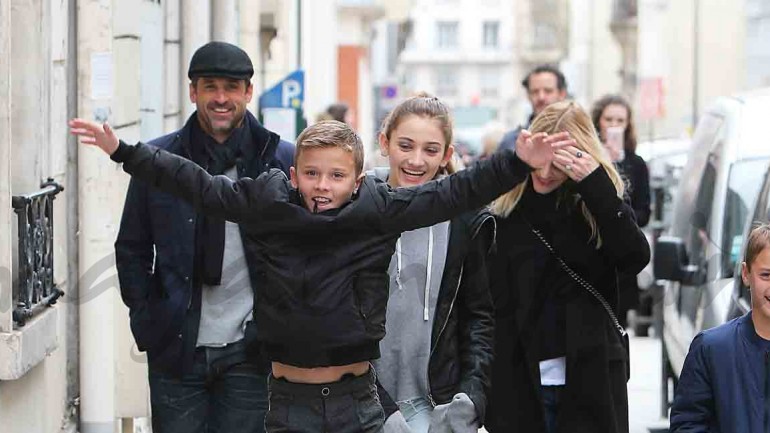 Patrick Dempsey y su familia, vacaciones en París