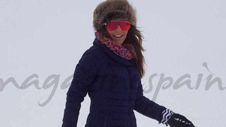 Paula Echevarría se divierte en la nieve