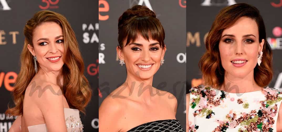 Los peinados de los Premios Goya 2016