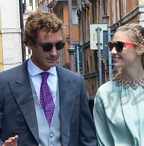 Pierre Casiragui y Beatrice Borromeo toman nota