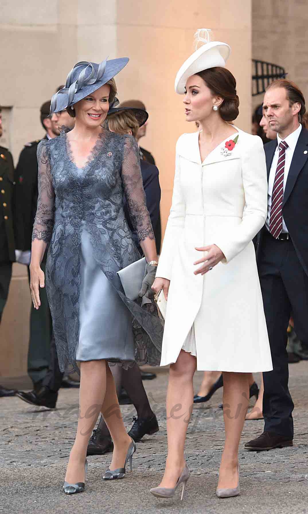 kate middleton y mathilde de belgica centenario