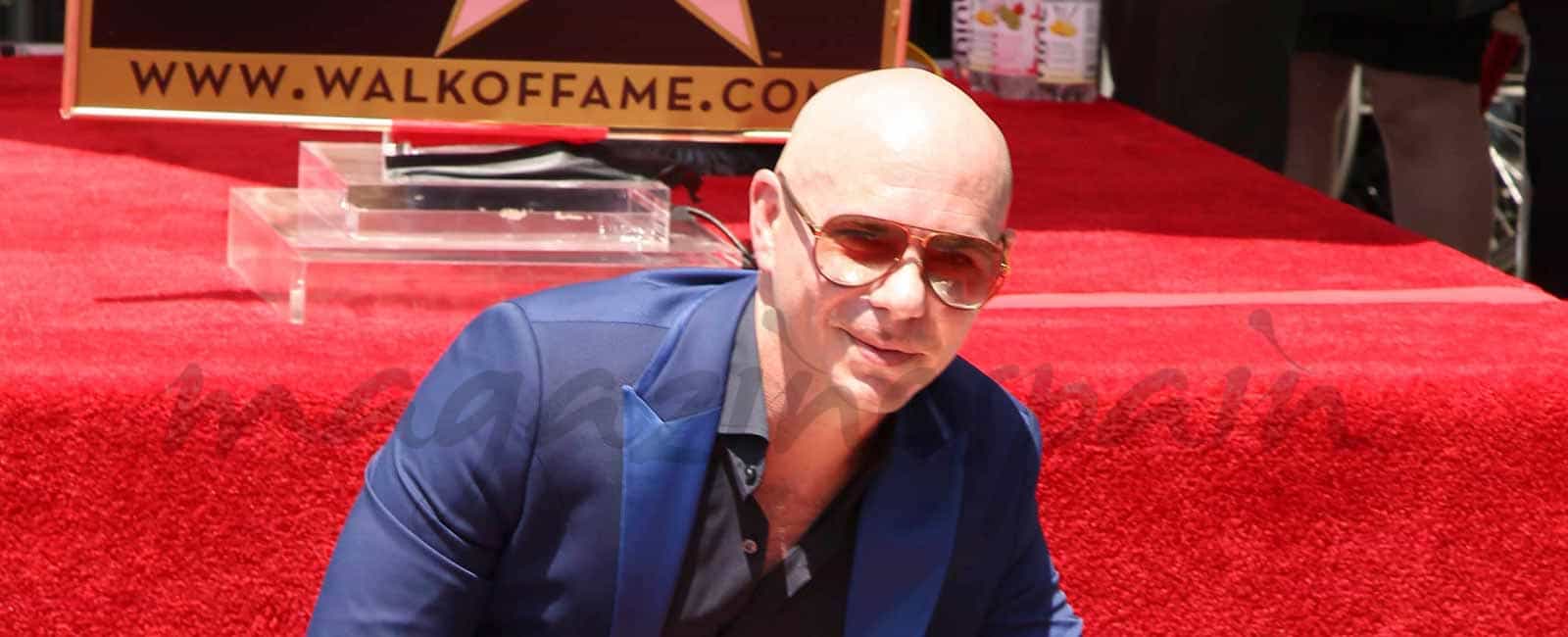 Pitbull ya tiene su estrella en el Paseo de la Fama de Hollywood