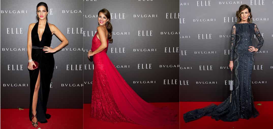 Encuentro de bellezas sobre la alfombra roja de los Premios Elle