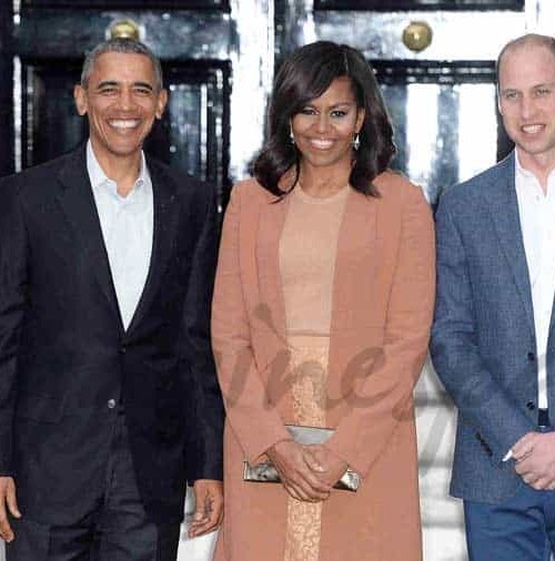 Barack y Michelle Obama con la Familia Real Inglesa