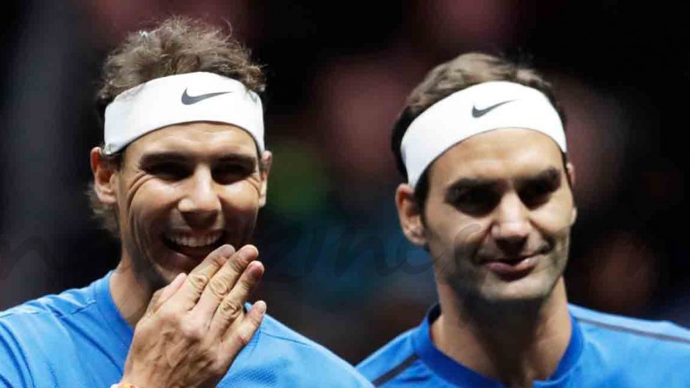Nadal y Federer pareja de dobles y victoria