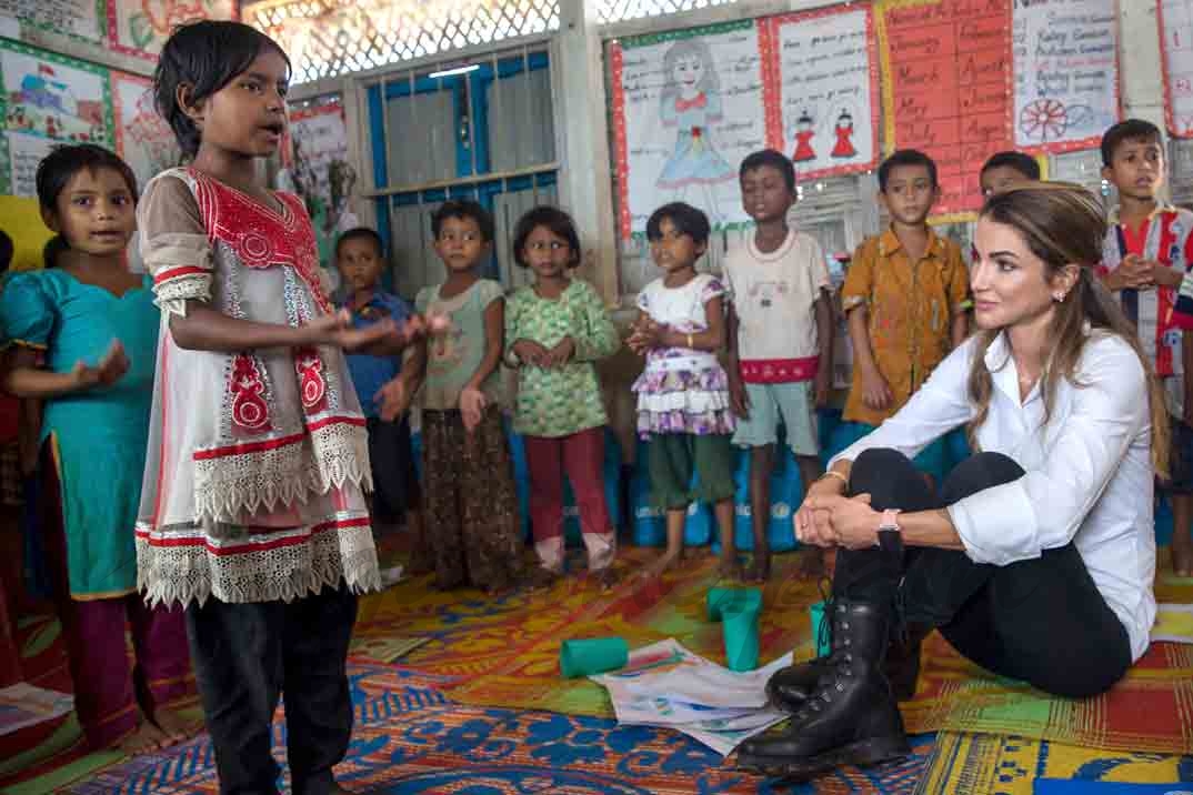 rania de jordania una reina solidaria