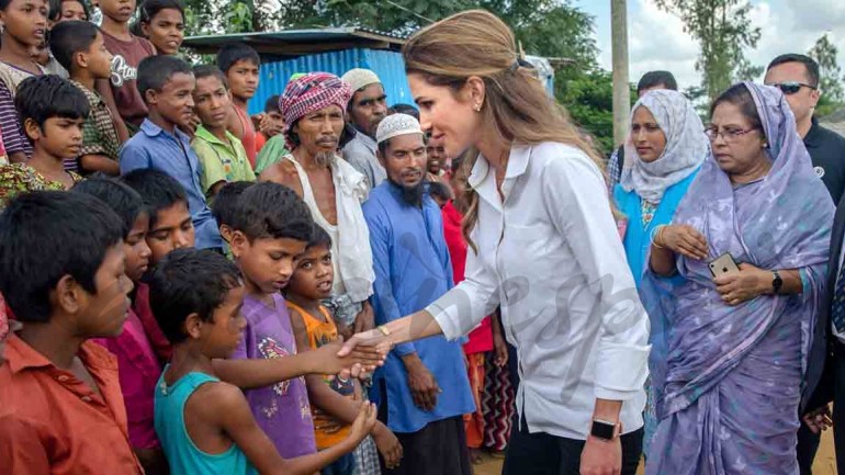 Rania de Jordania, una reina solidaria